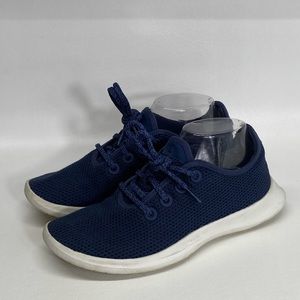 AllBIRDS Tree Runners Women's Size 8 Navy Blue Running Sneaker Shoes.